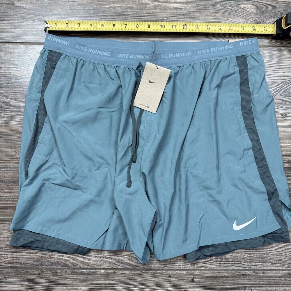 Nike Stride Men's Hybrid Running Shorts Green‎ Size 3XL NWT DM4757-328 - Picture 7 of 16